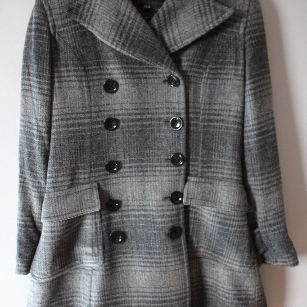 Gray Check Fall Jacket - Picture 3 of 5
